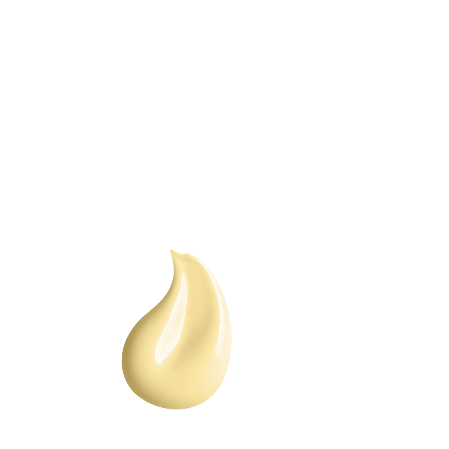 A dollop of yellow 101 Gentle Retinoid product on a white background.
