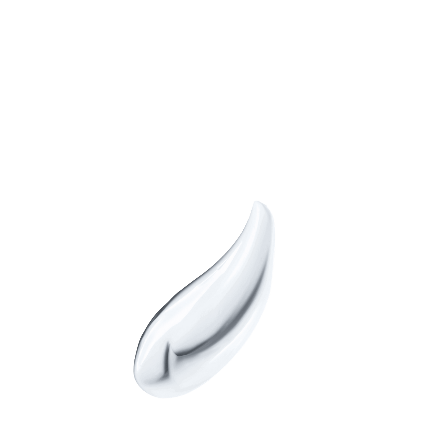 A dollop of white HERO Moisturizer with Copper Peptides product on a white background