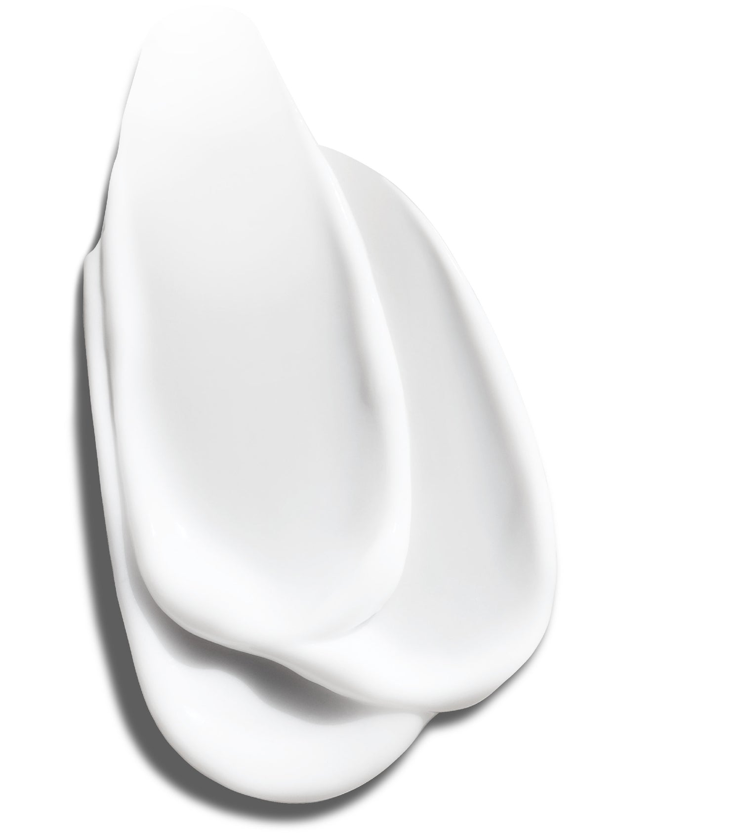 A dollop of white RESET Acne Gel Treatment product on a white background